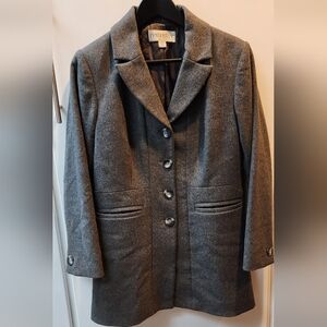 PENDELTON Marino Wool Coat Gray Size S  PTP 19" EUC